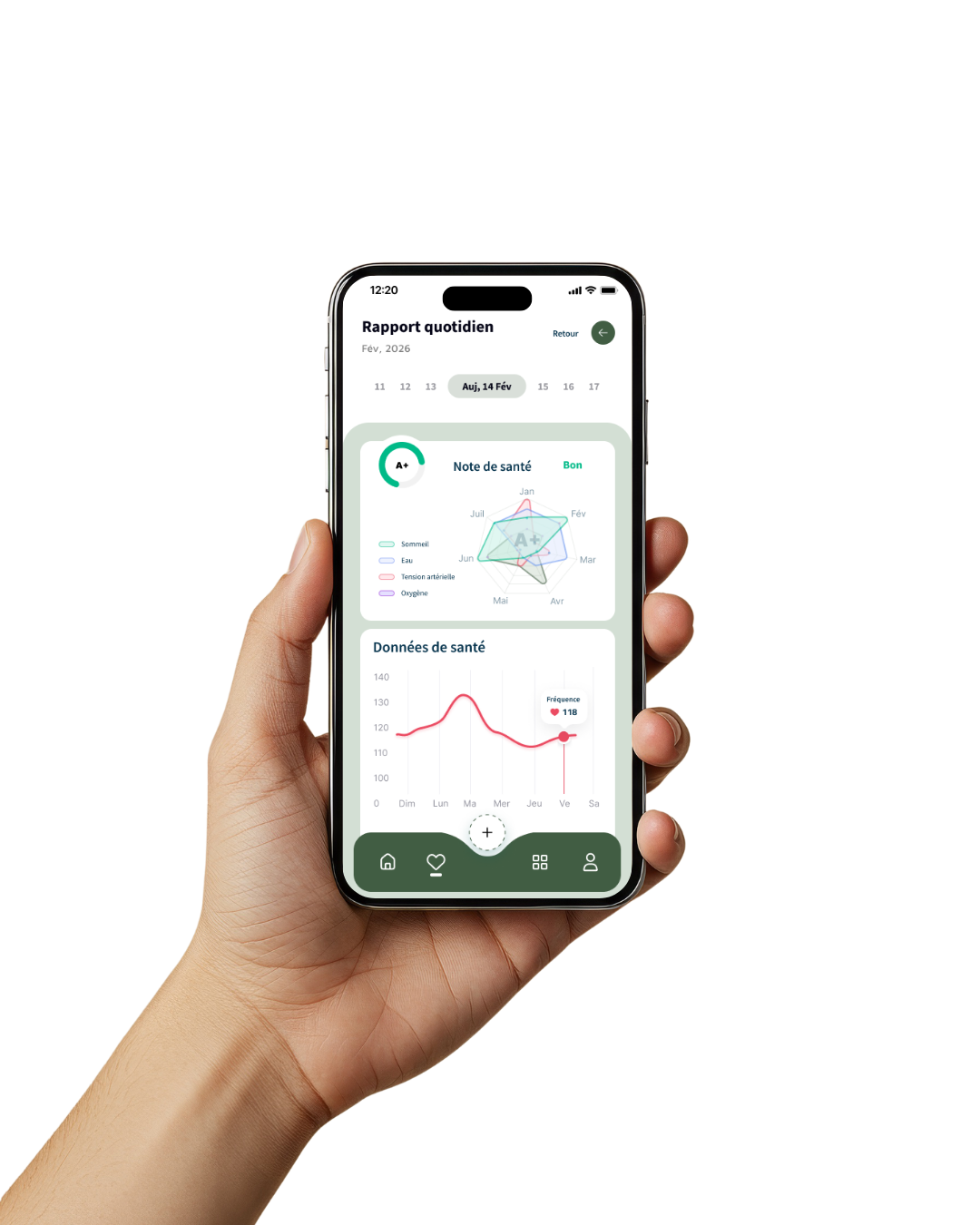 Vue principale de l'application Harmony